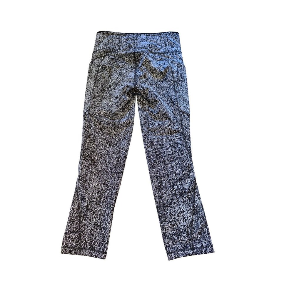 Lululemon High-Waisted Leggings Womens M Black & White Pattern - Picture 9 of 9